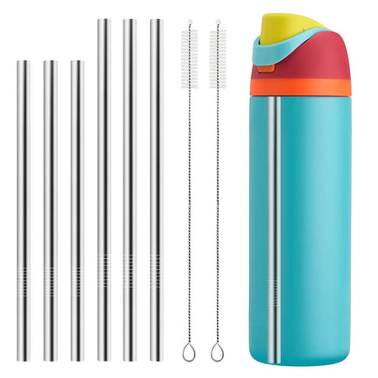 Stainless Steel Straw Set (6pcs + 2 Cleaners)